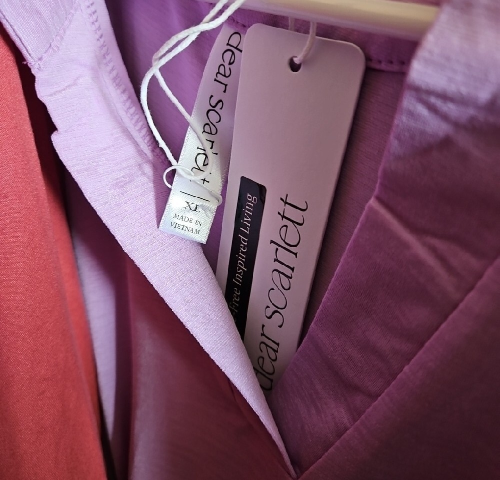 Lilac Split-Neck Women’s Blouse - Dear Scarlett - Picture 2 of 2
